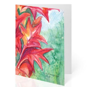 "Avery's Leaves" Notecard