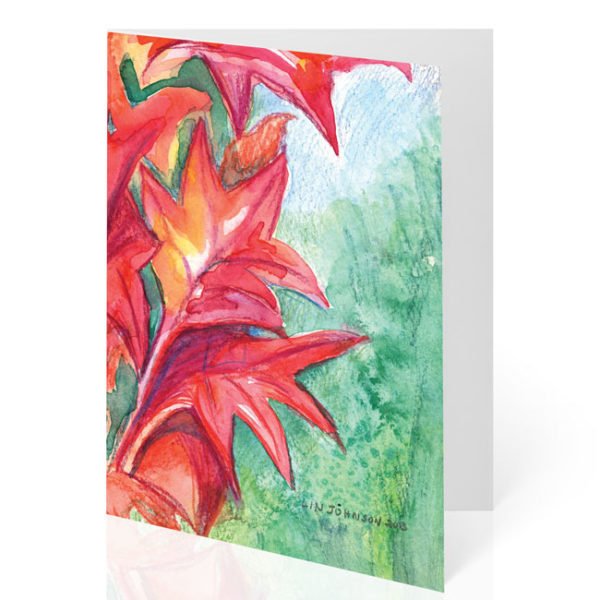 "Avery's Leaves" Notecard
