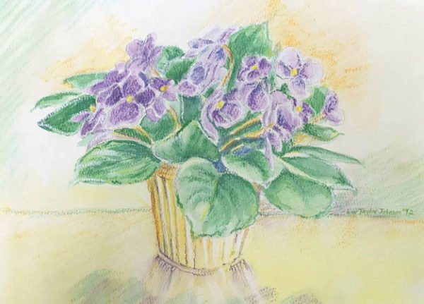 "Violets for Virginia" Notecard - Image 2