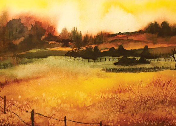 “Flaming Sky” Notecard - Image 2