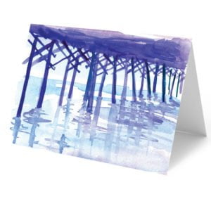 “Purple Reflections” Notecard