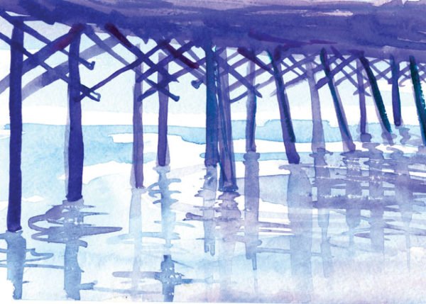 “Purple Reflections” Notecard - Image 2
