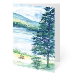 “Lakeside Afternoon” Notecard
