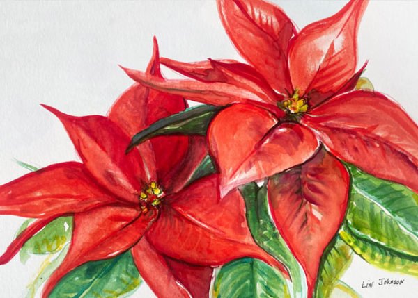 “Poinsettia Power” Christmas Card - Image 2