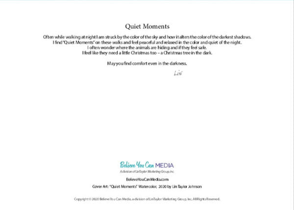 “Quiet Moments” Christmas Card - Image 3